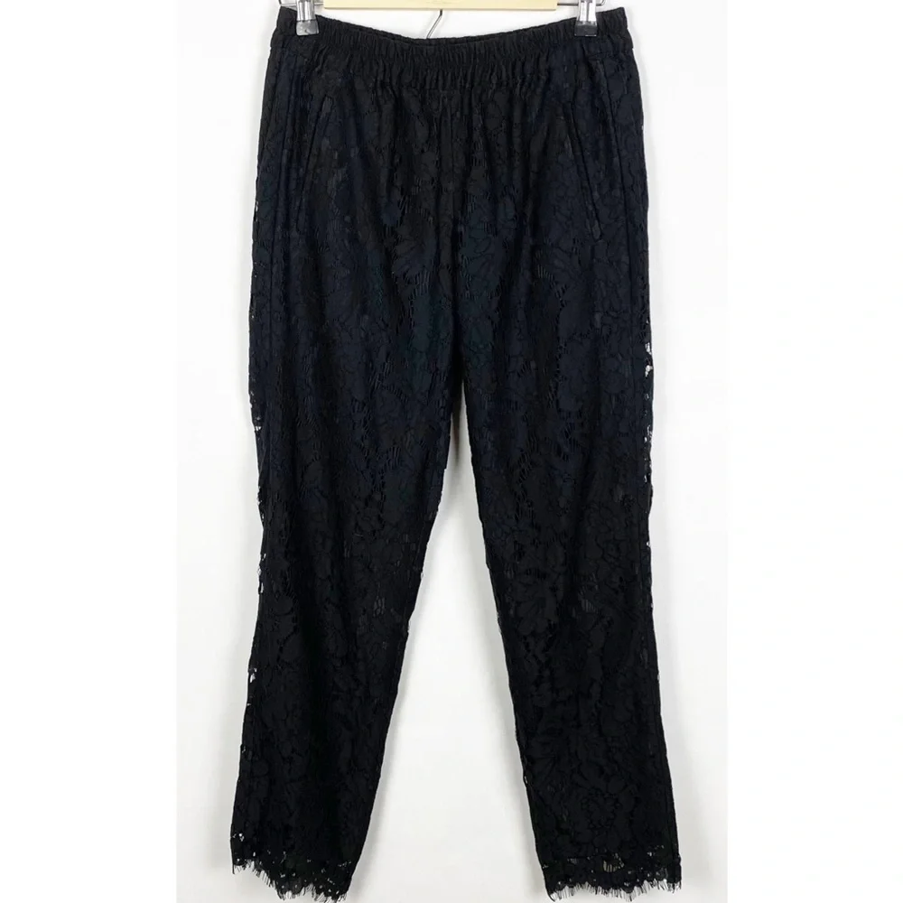 J Crew Peyton Black Lace Pants - Picture 10 of 10